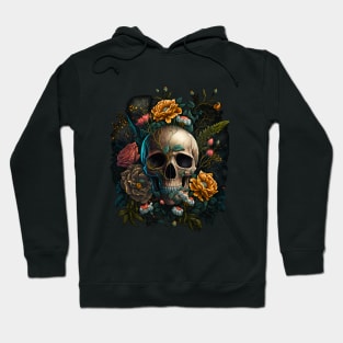 Skull and Flowers #4 Hoodie